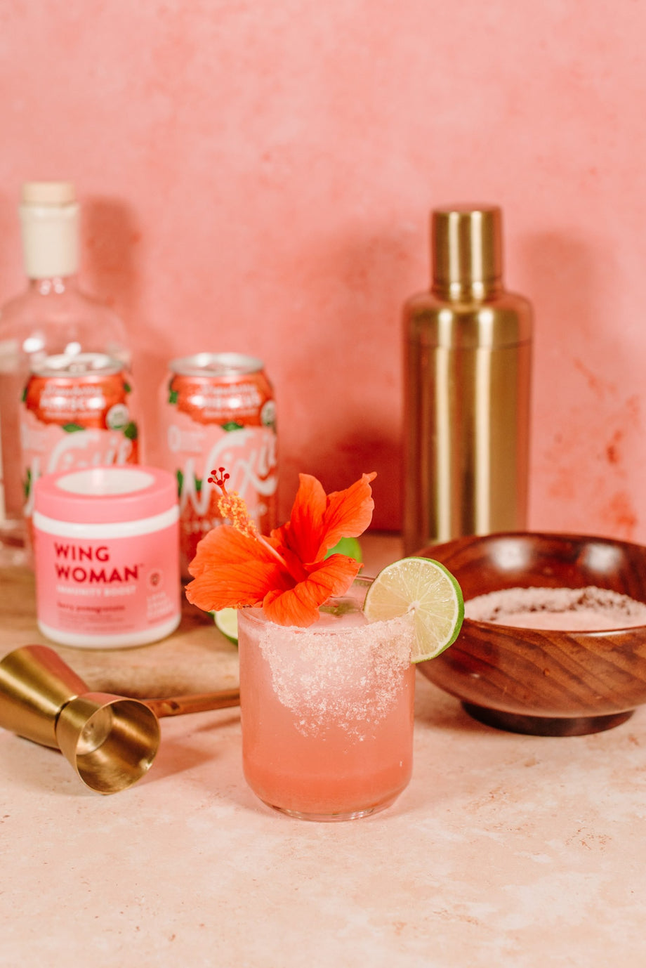 Pink Punch Wing Woman Margarita